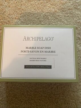 Archipelago natural marble soap dish brand new in box